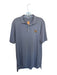 Peter Millar Size M Gray & White Polyester Striped Golf Men's Polo Gray & White / M