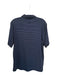 Cutter & Buck Size M Navy & Orange Polyester Striped Golf Men's Polo Navy & Orange / M