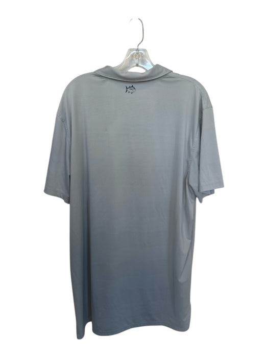 Southern Tide Size XL Light Gray Polyester UGA Athletic Men's Polo Light Gray / XL