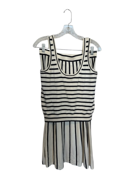 Boden Size S/8 Cream & Black Cotton Blend Sleeveless Striped Maxi Skirt Set Cream & Black / S/8