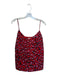 L'agence Size M Red & Pink Silk Spaghetti Strap Animal Print Lined Top Red & Pink / M