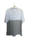 Nike Size XL White & Gray Polyester UGA Color Block Athletic Men's Polo White & Gray / XL