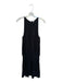 Ramy Brook Size M Black Polyester Sleeveless Smocked Waist Dress Black / M