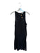Ramy Brook Size M Black Polyester Sleeveless Smocked Waist Dress Black / M