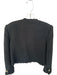 Cinq a Sept Size 6 Black & Gold Cotton Tweed Fringe Buttons Jacket Black & Gold / 6