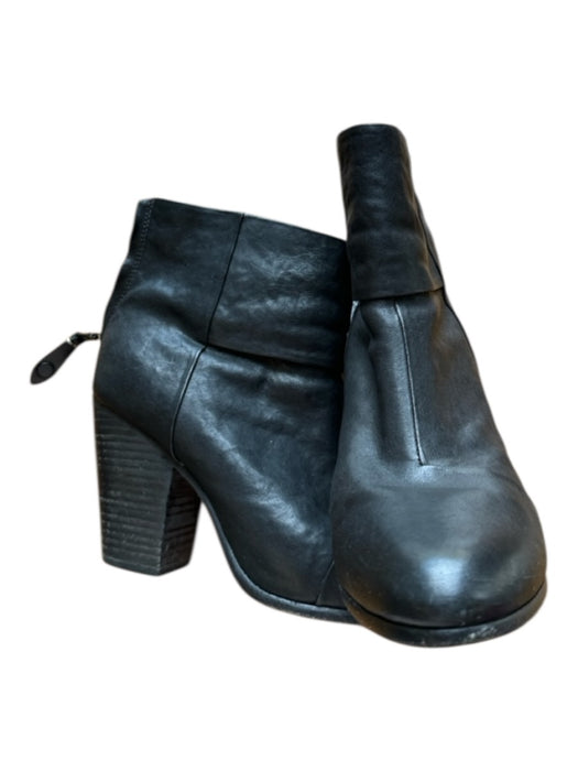 Rag & Bone Shoe Size 41 Black Leather Block Heel Back Zip Ankle Boots Black / 41