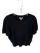 J. Crew Size M Black Cashmere Short Sleeve Crew Neck Sweater Black / M