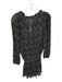 Muche et Muchette Size One Size Black & Tan Polyester Long Balloon Sleeve Dress Black & Tan / One Size