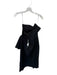 Elliatt Size M Black Strapless Pleat Detail Back Zip Midi Dress Black / M