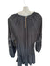Ramy Brook Size M Black Polyester Long Balloon Sleeve Raw Edge Dress Black / M