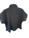 Emily McCarthy Size S Black & Gold Polyester jaquard Front Zip Short Sleeve Top Black & Gold / S