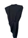 Veronica Beard Size 8 Black Cotton Cap Sleeve Gathered Front Button Down Dress Black / 8