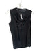English Factory Size L Black Polyester Sleeveless Lace Up Front Shift Dress Black / L