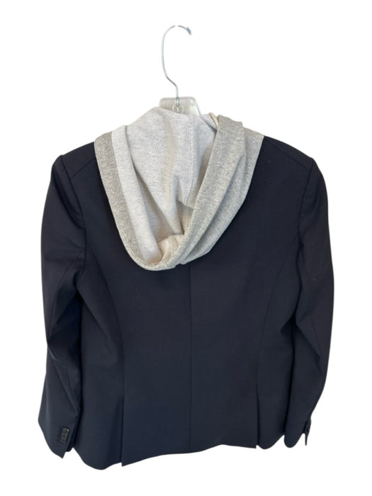 Veronica Beard Size 8 navy & gray Virgin Wool Blend One Button Blazer Jacket navy & gray / 8