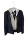 Veronica Beard Size 8 navy & gray Virgin Wool Blend One Button Blazer Jacket navy & gray / 8