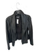 Vince Size M Black Lamb leather Zip Close Long Sleeve Jacket Black / M