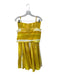 Antonio Melani Size 8 Yellow & White Cotton Blend High Waist Cropped Skirt Set Yellow & White / 8