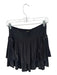 Ramy Brook Size M Charcoal & Bronze Polyester Smocked Studded Mini Skirt Charcoal & Bronze / M
