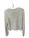 Vince Size M Cream Cotton Blend Fuzzy Button Down Cardigan Sweater Cream / M