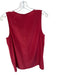 The Kooples Size M Red Silk Sleeveless Front Zip Top Red / M