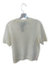 Bloomingdales Size M Cream Cashmere Short Sleeve Fuzzy Sweater Cream / M
