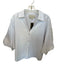 Brochu Walker Size M White Cotton Long Balloon Sleeve Button Down Collar Top White / M