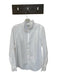 J. Crew Size M White Organic Cotton Long Sleeve Ruffles Button Down Top White / M