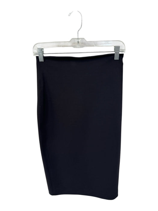 Robert Rodriguez Size 6 Black Acetate High Waist Back Zip Pencil Skirt Black / 6