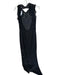 Rachel Zoe Size 8 Black Lace Cap Sleeve Back Zip Low Back Gown Black / 8