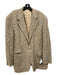 Polo Brown & Beige Print Wool Blend Houndstooth 2 Button Men's Blazer Est 42