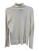 Tribal Size M Cream Rayon Blend Turtle Neck Knit Long Sleeve Button Detail Top Cream / M