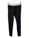 Alo Size Est S/M Black & White Nylon Blend Color Block Elastic Waist Leggings Black & White / Est S/M