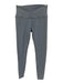 Alo Size M Slate Blue Nylon Blend Color Block Elastic Waist Athletic Leggings Slate Blue / M