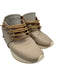 Esse Ut Esse Shoe Size est 38 Taupe & Brown Leather Lace Up Tassels Sneakers Taupe & Brown / est 38