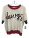 Queen of Sparkles Size M White, Red, Black Acrylic & Cotton Short Sleeve Top White, Red, Black / M