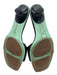 Donald J Pliner Shoe Size 9.5 Black Leather Buckle Grommet Kitten Heel Sandals Black / 9.5