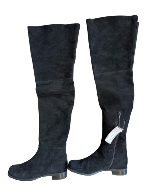 Stuart Weitzman Shoe Size 8 Black Suede Over the Knee Boots Black / 8