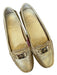 Tory Burch Shoe Size 8 Gold Leather Metallic GHW Loafers Gold / 8