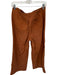 Madewell Size 29 Rust Cotton Blend Button Cropped Wide Leg Pants Rust / 29