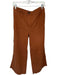 Madewell Size 29 Rust Cotton Blend Button Cropped Wide Leg Pants Rust / 29