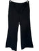 Maeve Size 6 Black Viscose Wide Leg Double button Belt loops Pants Black / 6