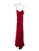 Jessica Angel Size M Red Polyester Strapless Fitted Waist Gathered Detail Gown Red / M