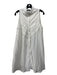 Pomander Place Size M White Cotton Lace & Crochet Detail Button Sleeveless Dress White / M