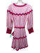 Alden Adair Size S Pink Cotton Half Button 3/4 Sleeve Dress Pink / S