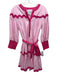 Alden Adair Size S Pink Cotton Half Button 3/4 Sleeve Dress Pink / S