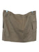 Michael Michael Kors Size 8 Khaki & Brown Cotton Front Zip Mini Skirt Khaki & Brown / 8