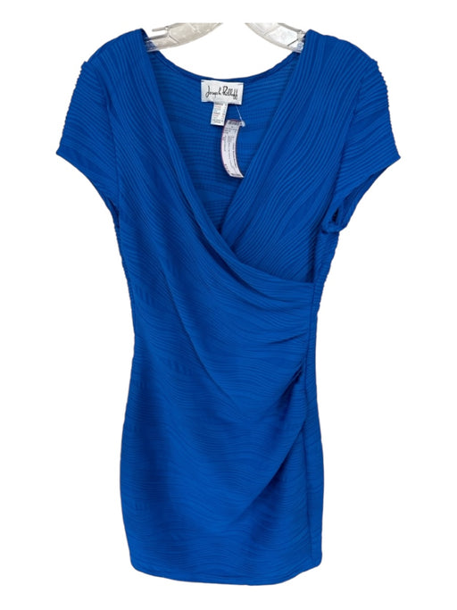 Joseph Ribhoff Size 10 Cobalt Blue Cap Sleeve Textured Dress Cobalt Blue / 10