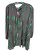 Izzy & Lola Size M Green & Gray Polyester Long Sleeve Cacti Dress Green & Gray / M