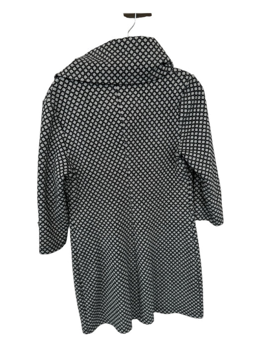 Joseph Ribhoff Size 12 Black & White Cow neck Knit Long Sleeve Circles Dress Black & White / 12