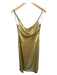 Jovani Size 10 Gold Triacetate Rhinestone Strap Metallic Gown Gold / 10